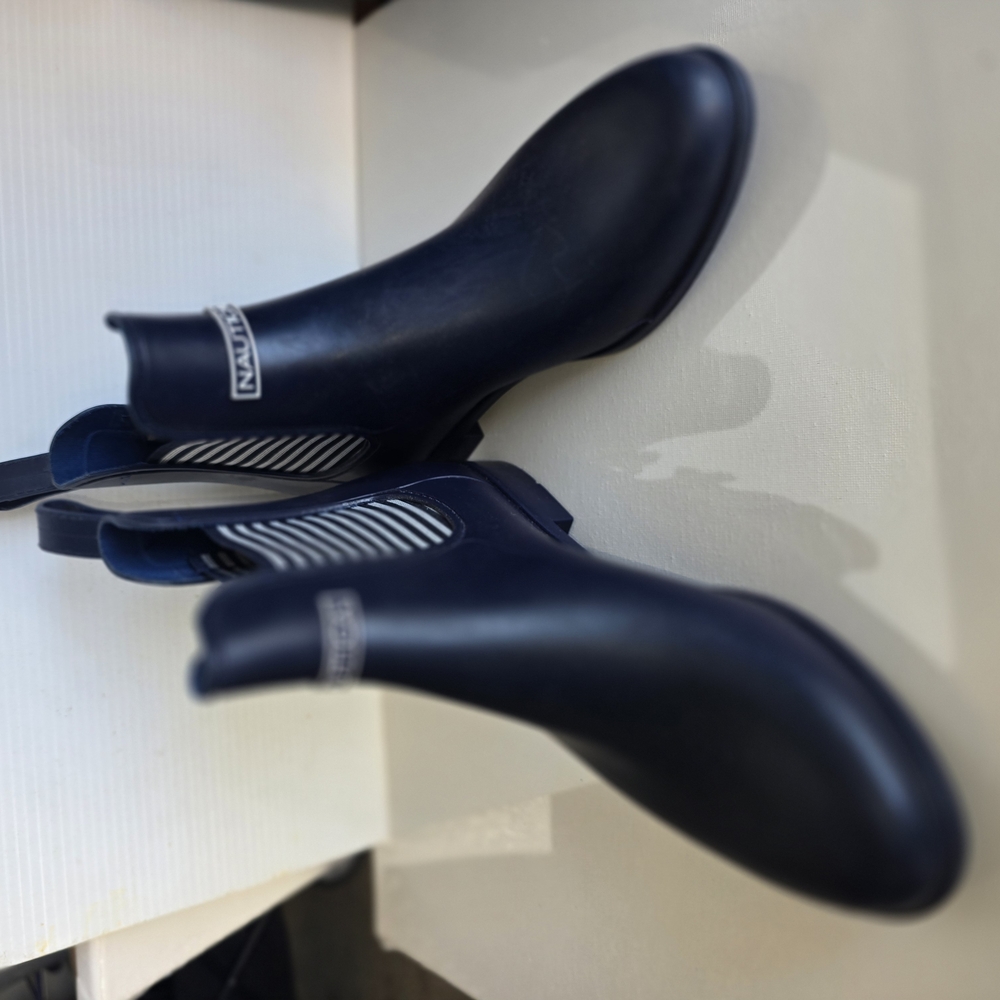 Calvin Klein Navy Blue Ankle Boots